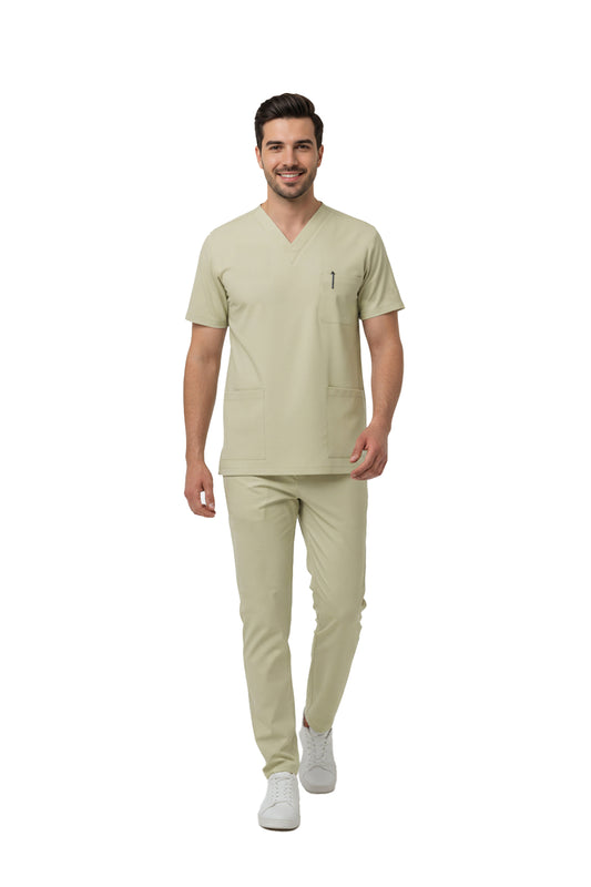 Moth Dr. Greys Doktor Hemşire Medikal Scrubs Takım Lüks Likralı Kumaş