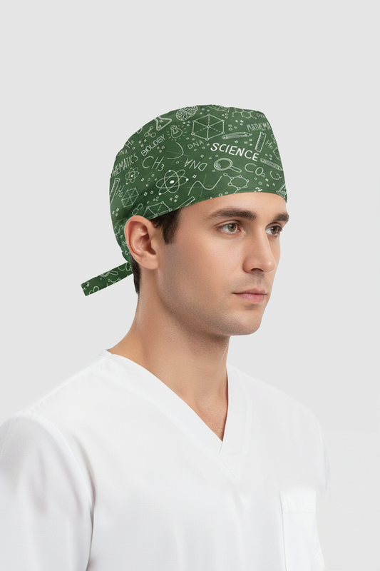 Bilim Dersleri Desenli Bone (Cotton Likra Kumaş)