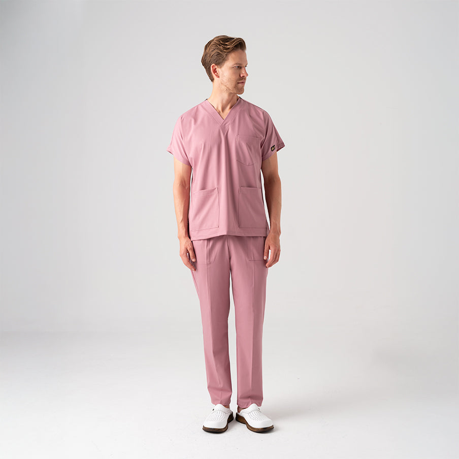 Gül Kurusu Dr. Greys Doktor Hemşire Medikal Scrubs Takım Best Likralı Kumaş