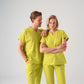 Neon Yeşil Dr. Greys Doktor Hemşire Medikal Scrubs Takım Best Likralı Kumaş