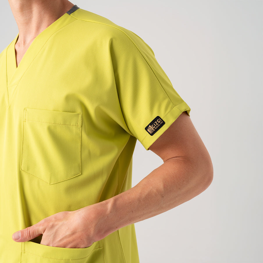 Neon Yeşil Dr. Greys Doktor Hemşire Medikal Scrubs Takım Best Likralı Kumaş
