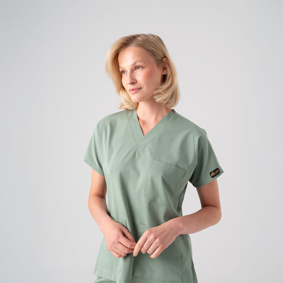 Mint Yeşili Dr. Greys Doktor Hemşire Medikal Scrubs Takım Best Likralı Kumaş