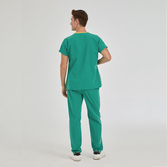 Ameliyathane Yeşili Dr. Greys Doktor Hemşire Medikal Scrubs Takım Terikoton Kumaş