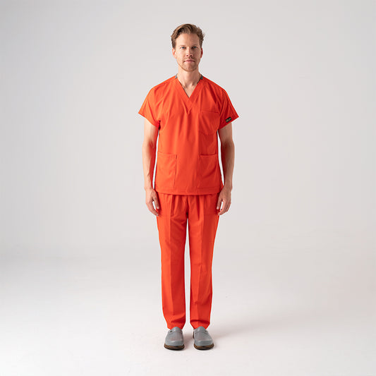 Turunç Dr. Greys Doktor Hemşire Medikal Scrubs Takım Best Likralı Kumaş
