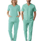 Bermuda Dr. Greys Doktor Hemşire Medikal Scrubs Takım Lüks Likralı Kumaş