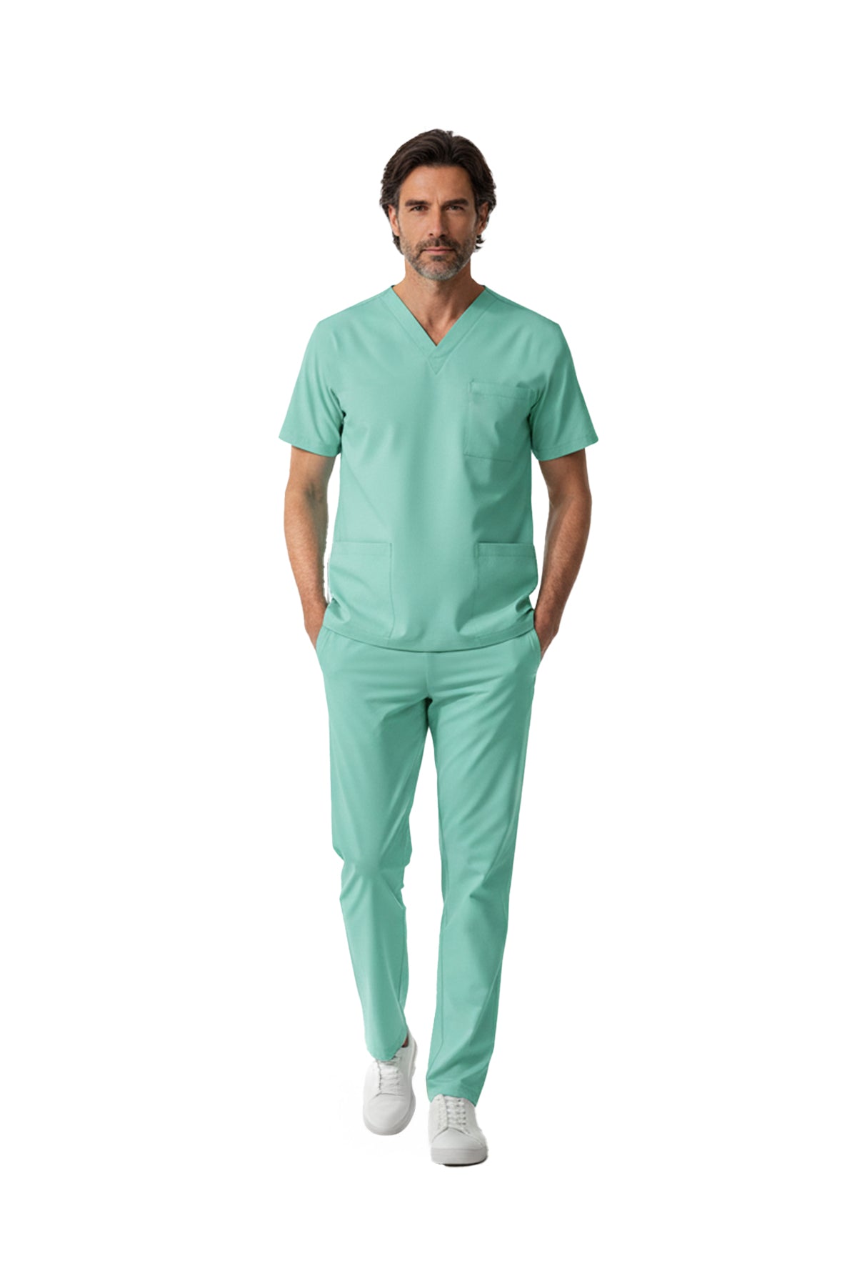 Bermuda Dr. Greys Doktor Hemşire Medikal Scrubs Takım Lüks Likralı Kumaş