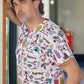 Bilimsel Desenli Cotton Likra Takım (Üst+Alt)
