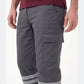 Gri 7/7 Gabardin Kumaş İş Pantolonu (Kışlık Kalın Kumaş)-3 cm Çift Sıra Reflektörlü