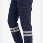 Lacivert 7/7 Gabardin Kumaş İş Pantolonu (Kışlık Kalın Kumaş)-3 cm Çift Sıra Reflektörlü