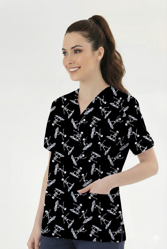 Kayan Ruhlar Desenli Tek Üst (Cotton Likra Kumaş)