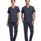 Patriot Blue Dr. Greys Doktor Hemşire Medikal Scrubs Takım Lüks Likralı Kumaş