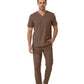 Friar Brown Dr. Greys Doktor Hemşire Medikal Scrubs Takım Lüks Likralı Kumaş