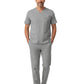 Neutral Gray Dr. Greys Doktor Hemşire Medikal Scrubs Takım Lüks Likralı Kumaş