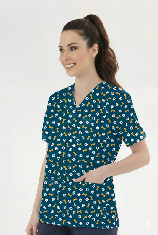 Patili Kemik Desenli Tek Üst (Cotton Likra Kumaş)