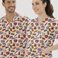 Sağlık Kutusu Desenli Tek Üst (Cotton Likra Kumaş)