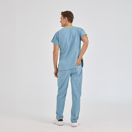 Duman Grisi Dr. Greys Doktor Hemşire Medikal Scrubs Takım Terikoton Kumaş