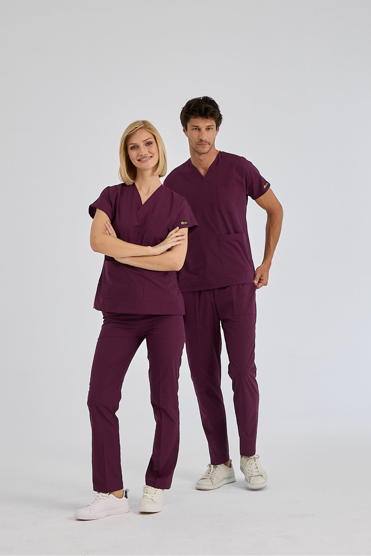 Mürdüm Dr. Greys Doktor Hemşire Medikal Scrubs Takım Terikoton Kumaş