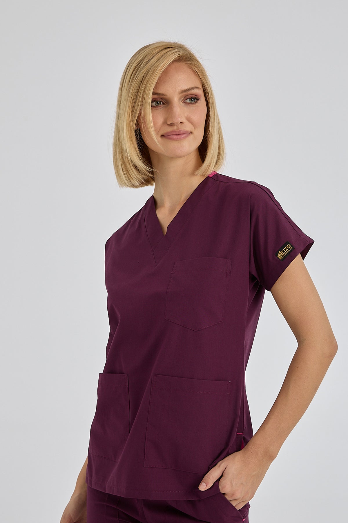 Mürdüm Dr. Greys Doktor Hemşire Medikal Scrubs Takım Terikoton Kumaş