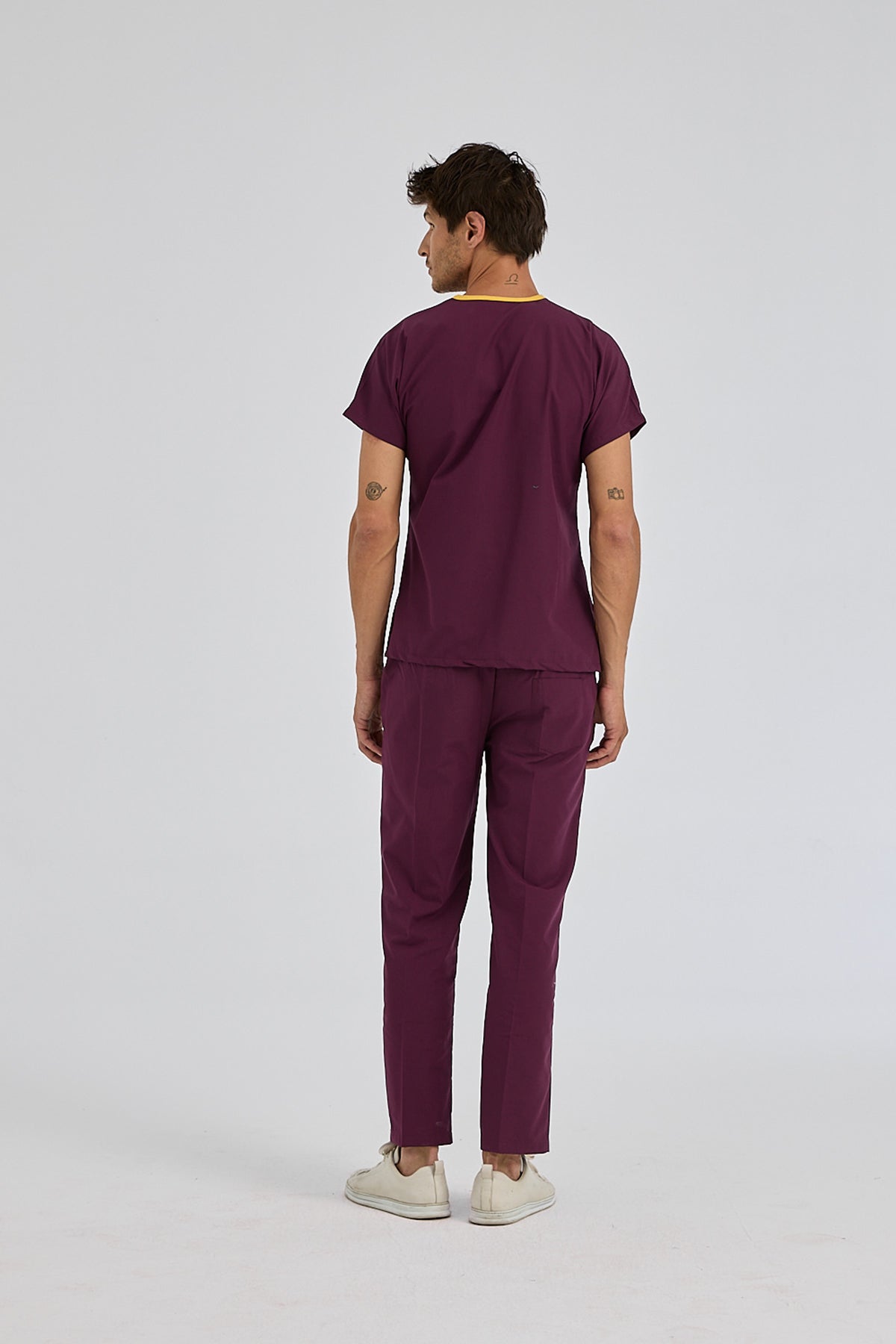 Mürdüm Dr. Greys Doktor Hemşire Medikal Scrubs Takım Terikoton Kumaş