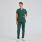 Avcı Yeşili Dr. Greys Doktor Hemşire Medikal Scrubs Takım Terikoton Kumaş