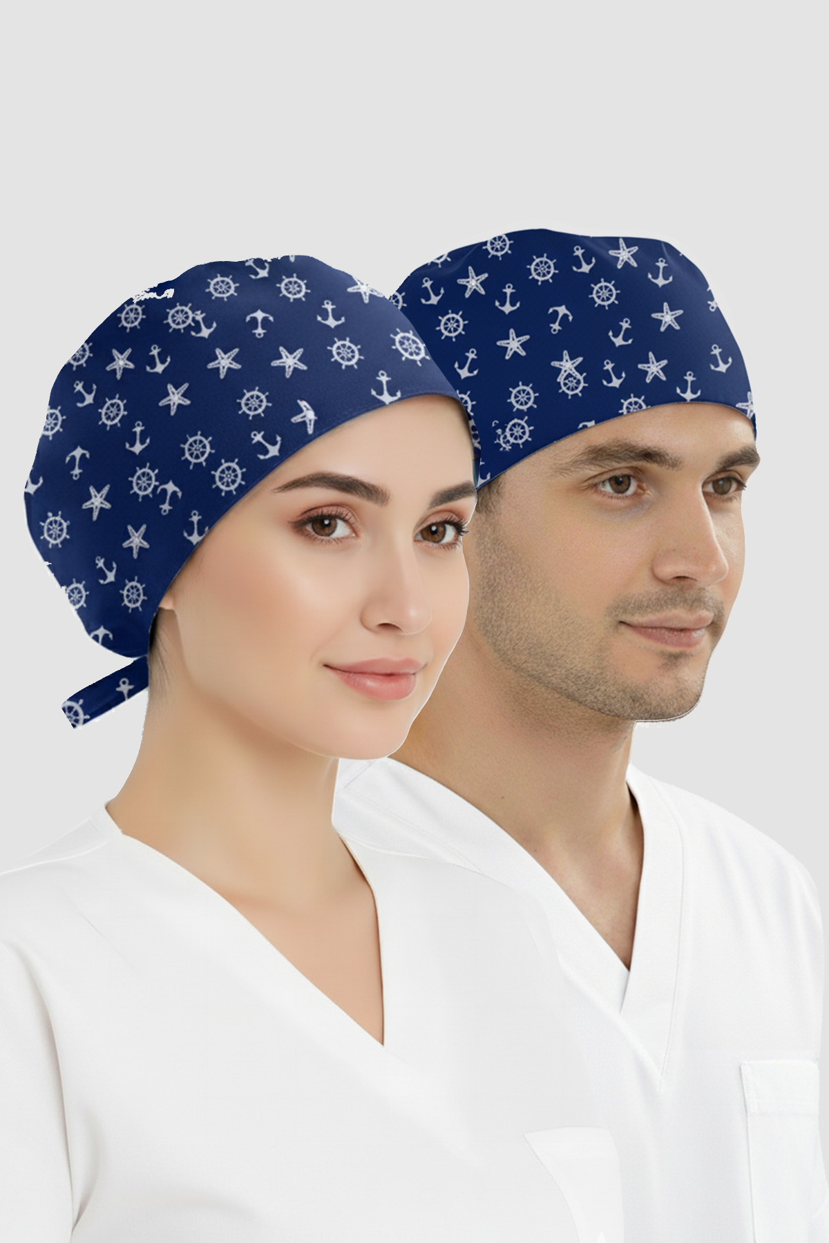 Çapa Desenli Bone (Cotton Likra Kumaş)