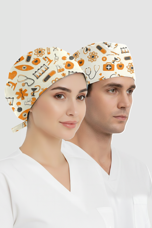Atomik Desenli Bone (Cotton Likra Kumaş)