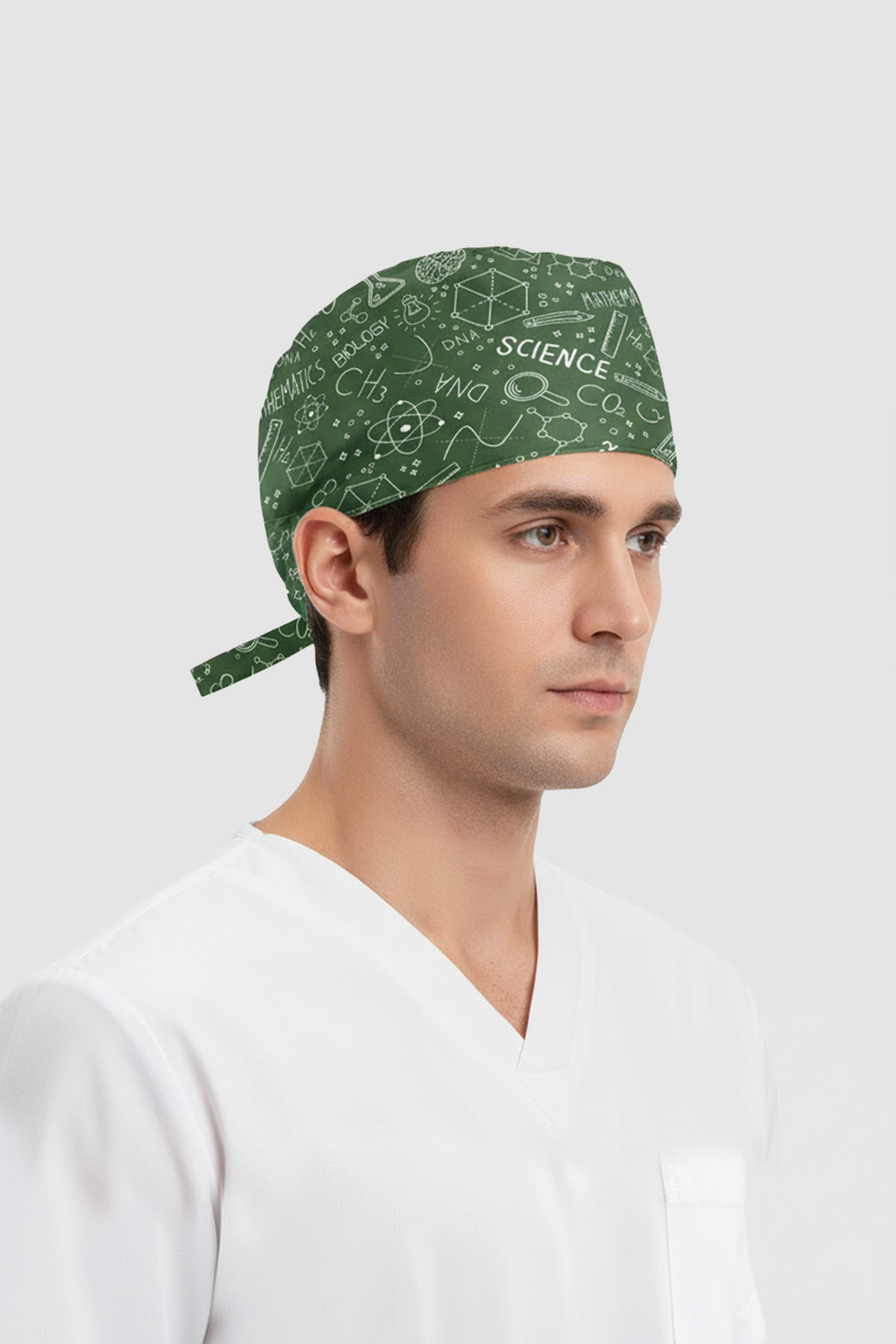 Bilim Dersleri Desenli Bone (Cotton Likra Kumaş)