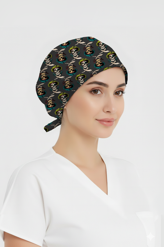 Korsan Desenli Bone (Cotton Likra Kumaş)