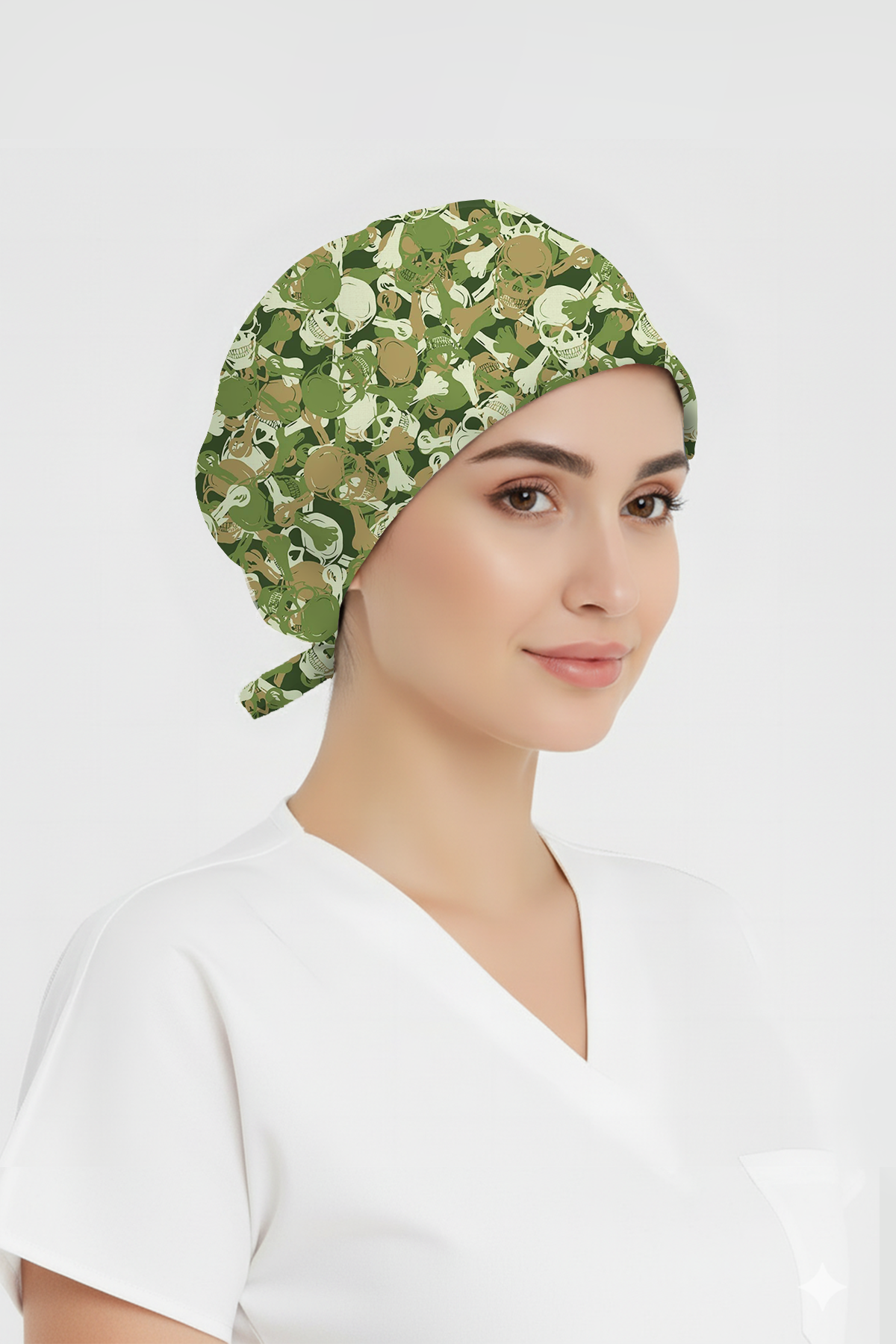 Asi Kamuflaj Desenli Bone (Cotton Likra Kumaş)