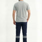 Lacivert 16/12 Gabardin Kumaş İş Pantolonu-3cm Çift Sıra Reflektörlü