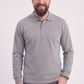 Gri Melanj Polo Yaka İş Sweatshirt 2 İplik