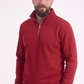 Kırmızı Dik Yaka Yarım Fermuarlı İş Sweatshirt 3 İplik