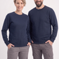 Lacivert Yuvarlak Yaka İş Sweatshirt 2 İplik