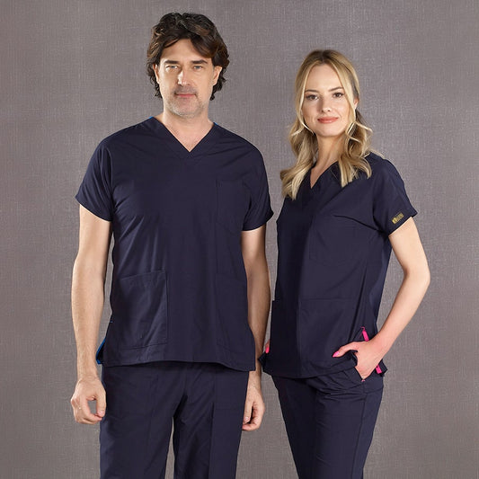 Lacivert Dr. Greys Doktor Hemşire Pantolonu (Tek Alt) Terikoton Kumaş