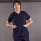 Lacivert Dr. Greys Doktor Hemşire Medikal Scrubs Takım Terikoton Kumaş