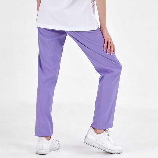 Lila Dr. Greys Doktor Hemşire Pantolonu (Tek Alt) Lüks Likralı Kumaş