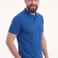 Saks Mavisi Polo Yaka Kısa Kol İş Tişörtü Penye Lacoste Kumaş