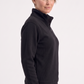 Siyah Dik Yaka Yarım Fermuarlı İş Sweatshirt 3 İplik