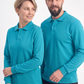 Turkuaz Polo Yaka İş Sweatshirt 3 İplik