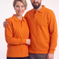 Turuncu Polo Yaka İş Sweatshirt 3 İplik