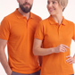 Turuncu Polo Yaka Kısa Kol İş Tişörtü Penye Lacoste Kumaş