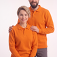 Turuncu Polo Yaka İş Sweatshirt 3 İplik