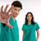 Ameliyathane Yeşili Dr. Greys Doktor Hemşire Medikal Scrubs Takım Lüks Likralı Kumaş