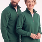 Avcı Yeşili Dik Yaka Yarım Fermuarlı İş Sweatshirt 3 İplik
